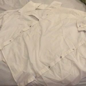 Avant- grade white blouse